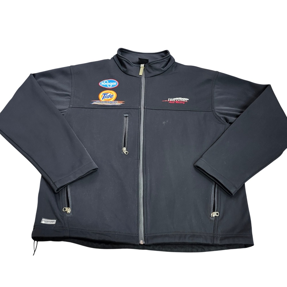 MOPAR JACKET MENS XXL SOFTSHELL BLACK KROGER TIDE RACING NASCAR EUC